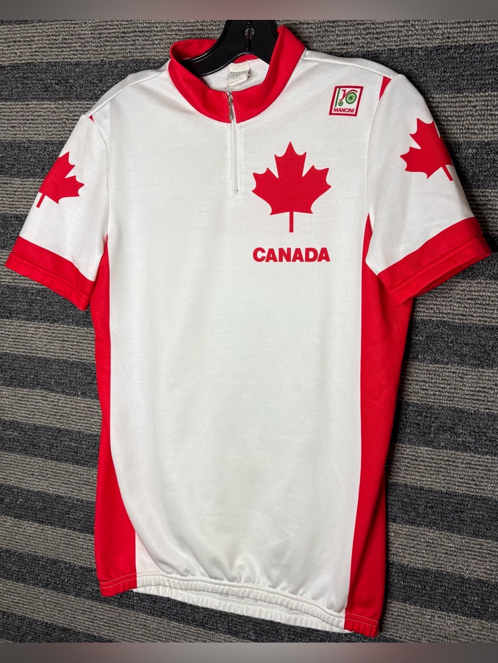 Vintage 90’s Mancini Canada National Team Cycling Jersey Men’s Size 5/Large EUC